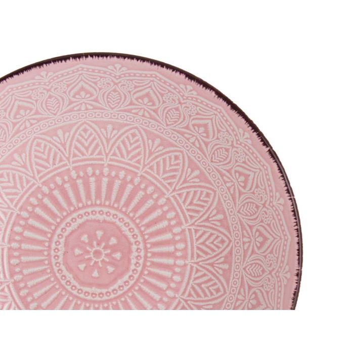 Plato Relieve Hondo Rosa 20Cm Vessia (24 Unidades) 3 Plato Relieve Hondo Rosa 20Cm Vessia (24 Unidades) 3