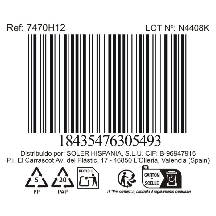 La Mediterranea Bol 1300 ml Ø18.5x10 cm "Nebula" Md 3