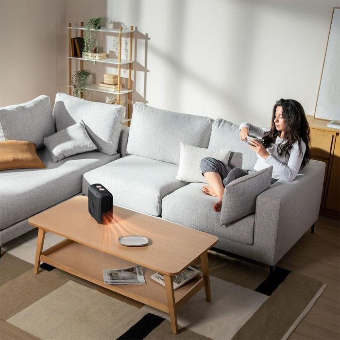 Termoventilador Cerámico Portátil Cecotec ReadyWarm 600 Lagoon 2000 W Negro 2