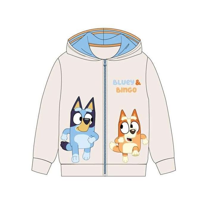 Cerdá Sudadera con Capucha y Cremallera Bluey Cotton Brushed Dark Blue 6 años