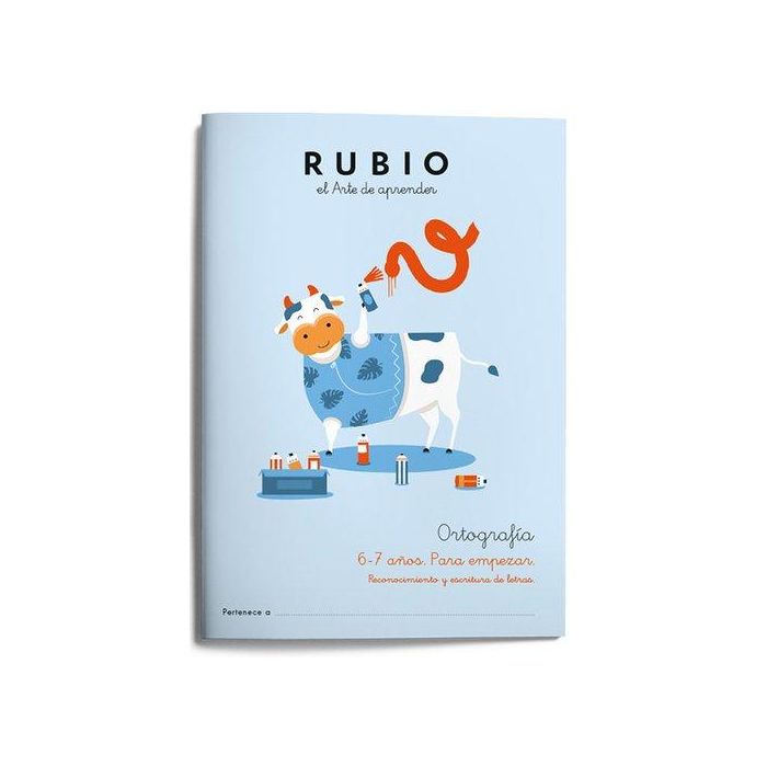 Cuaderno Rubio Ortografia 1 Para Empezar 6-7 Años 5 unidades