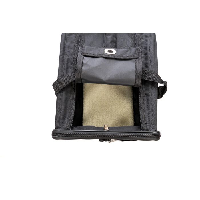 Gloria Bolso de Transporte Plegable para Perro Gato con Paneles Transpirables 52x30x30 cm Negro Poliéster hasta 6kg 7