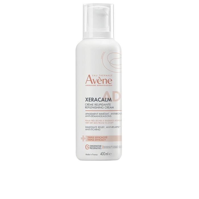 Avène XERACALM A.D. Crema Relipidizante 400 ml para Piel Seca y Atópica con I-modulia® y Cer-omega Avène XERACALM A.D. Crema Relipidizante 400 ml para Piel Seca y Atópica con I-modulia® y Cer-omega