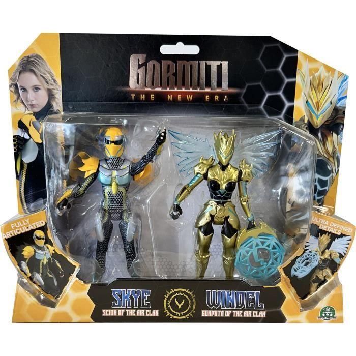 Gormiti GRV191 Caja de Figuras - Scion y Gormiti asociados aire (Skye y Windel) - 15 cm - Edad 4+ Años Gormiti GRV191 Caja de Figuras - Scion y Gormiti asociados aire (Skye y Windel) - 15 cm - Edad 4+ Años