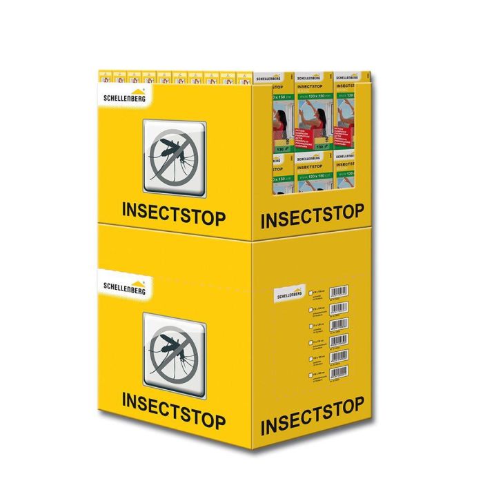 Schellenberg Mosquitera blanca 130 x 150 cm con cierre de gancho y bucle, fácil montaje sin taladrar, 100% poliéster Schellenberg Mosquitera blanca 130 x 150 cm con cierre de gancho y bucle, fácil montaje sin taladrar, 100% poliéster