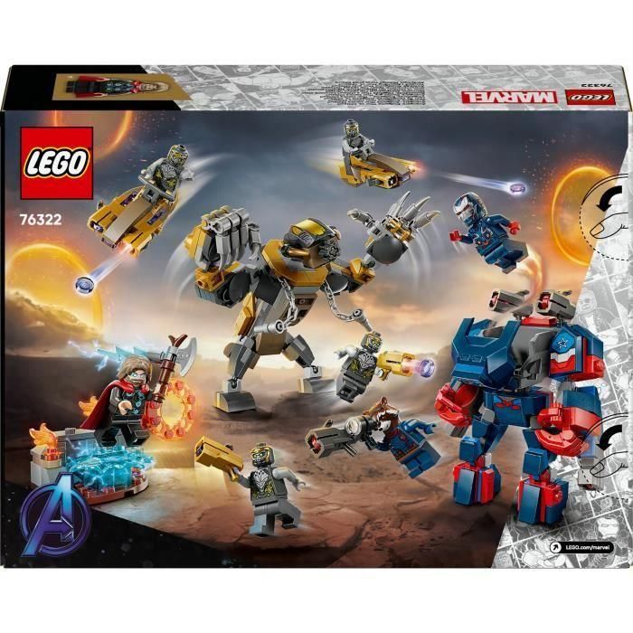 LEGO 76322 Marvel Vengadores: Endgame Thor vs Chitauri con Iron Patriot, Rocket, Stormbreaker, 7 Minifiguras, Juguete Construible 5