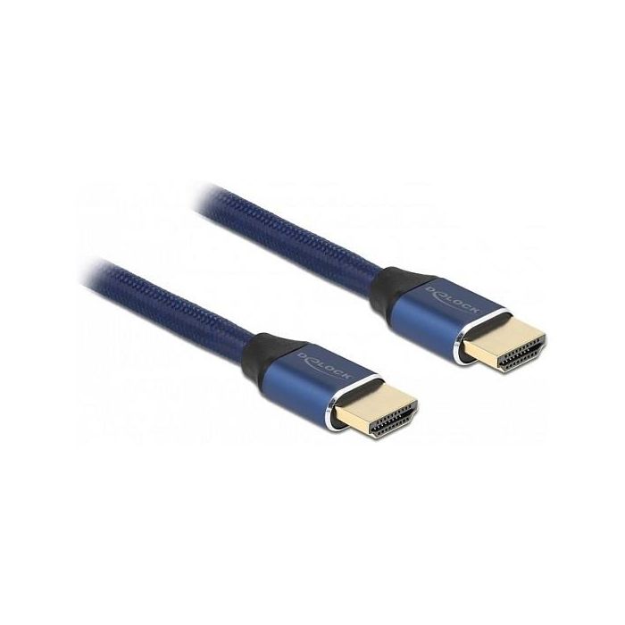 DeLOCK Cable HDMI Ultra Alta Velocidad 48Gbps, Certificado, Resolución 8K 60Hz, 4K 120Hz, HDR, Dolby Vision, 3D, ARC, Longitud 1 Metro, Color Azul 0 DeLOCK Cable HDMI Ultra Alta Velocidad 48Gbps, Certificado, Resolución 8K 60Hz, 4K 120Hz, HDR, Dolby Vision, 3D, ARC, Longitud 1 Metro, Color Azul 0