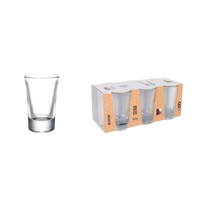 Set de Vasos de Chupito La Mediterránea Sena 6 Piezas (24 Unidades) 2 Set de Vasos de Chupito La Mediterránea Sena 6 Piezas (24 Unidades) 2
