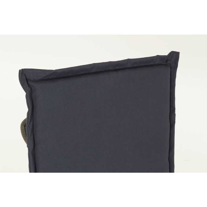 DKD Home Decor Cojín Silla Boho Poliéster Exterior 400h UV Resistente Abrasión Azul Marino Negro 4x115x42 cm 2