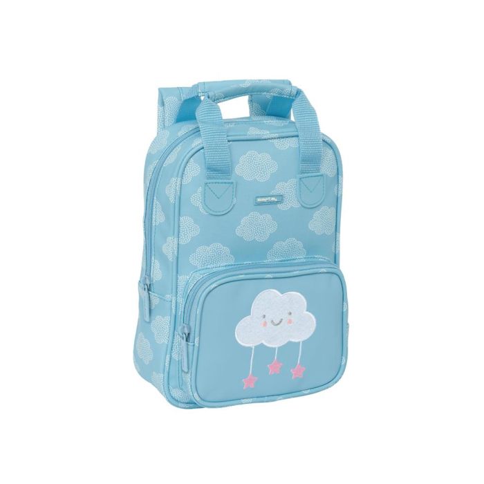 Mochila Infantil Safta Nubes Azul 20 x 28 x 8 cm