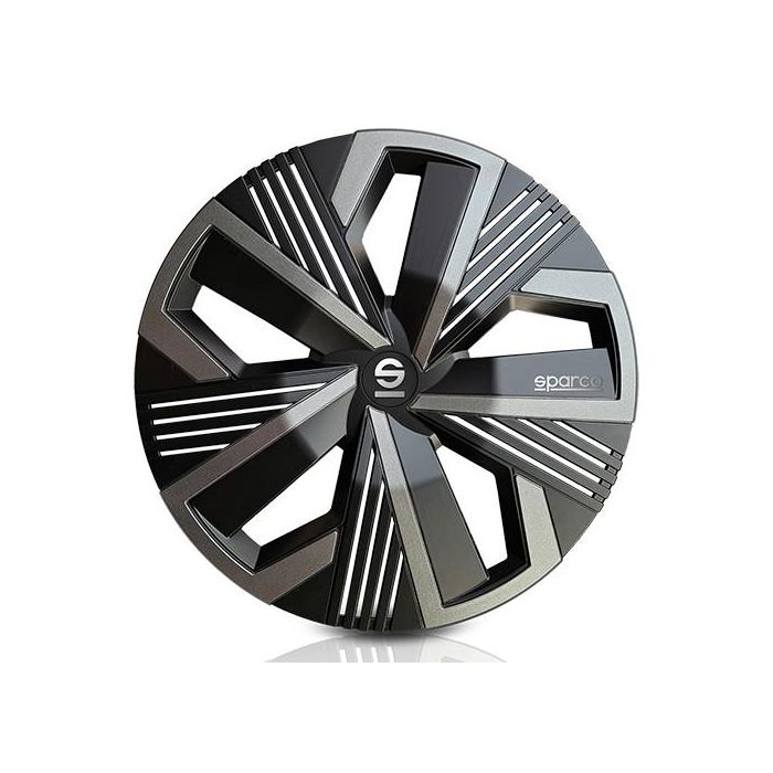 Tapacubos Nagoya Bicolor 15" Negro - Gris 4 Piezas Cs1 SPC1522BKGR 1 Tapacubos Nagoya Bicolor 15" Negro - Gris 4 Piezas Cs1 SPC1522BKGR 1