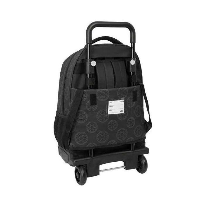 Mochila Escolar con Ruedas Star Wars Rebellion Negro 33 x 45 x 22 cm 1