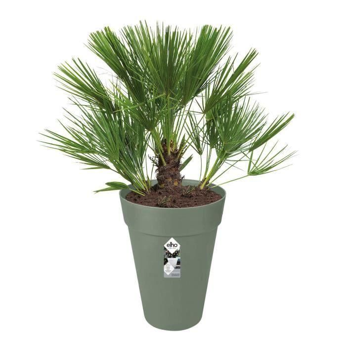 ELHO Loft Urban Maceta redonda High 35 - Verde - Ø 34 x H 45 cm - exterior - 100% reciclado 1