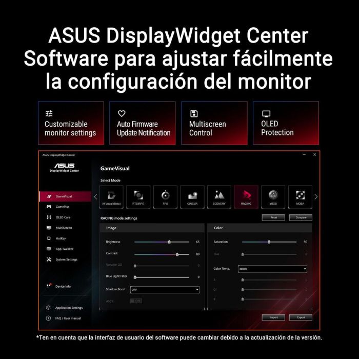 Monitor Gaming Asus 90LM0B60-B01371 27" Quad HD 7 Monitor Gaming Asus 90LM0B60-B01371 27" Quad HD 7
