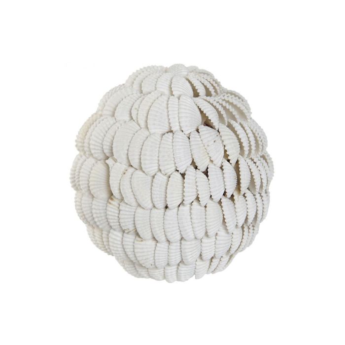 Bola Decoracion Mediterraneo DKD Home Decor Blanco 9 x 9 x 9 cm