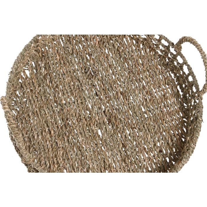 Bandeja Tropical DKD Home Decor Natural 40 x 15 x 40 cm Set de 2 (2 Unidades) 2 Bandeja Tropical DKD Home Decor Natural 40 x 15 x 40 cm Set de 2 (2 Unidades) 2
