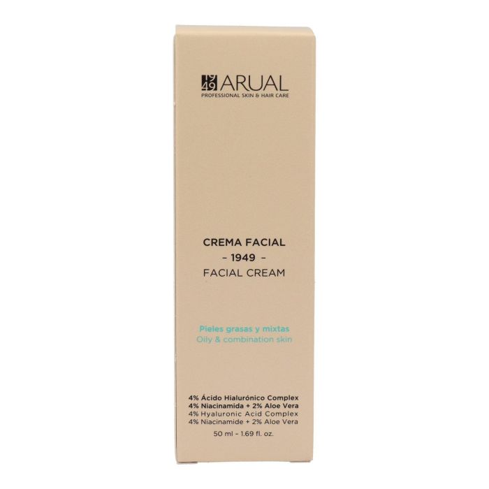 Arual Crema Facial para Pieles Grasas y Mixtas - Hidratación y Regulación de Grasa 50 ml Arual Crema Facial para Pieles Grasas y Mixtas - Hidratación y Regulación de Grasa 50 ml
