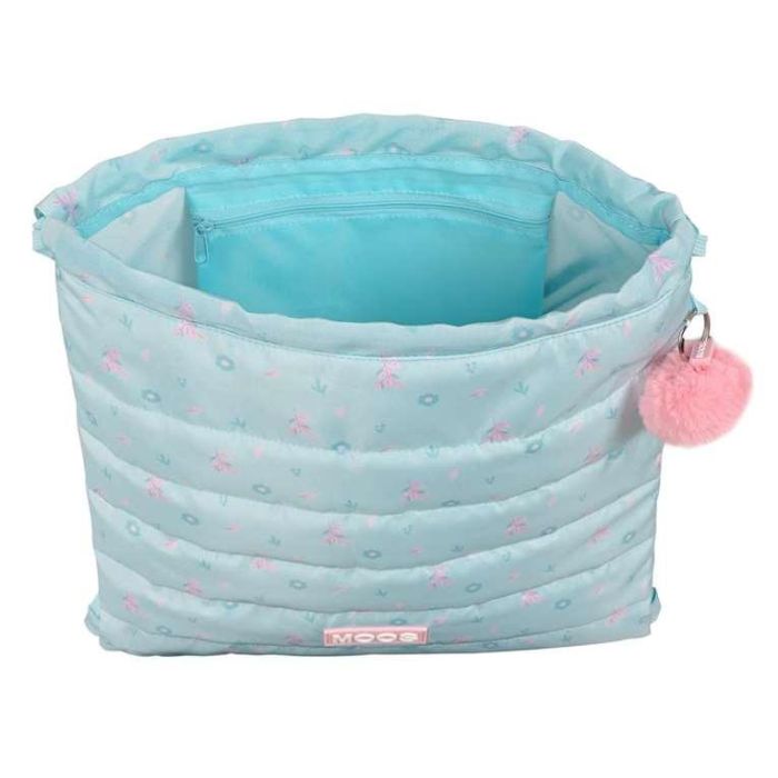Bolsa Mochila con Cuerdas Moos Garden Turquesa 5 Bolsa Mochila con Cuerdas Moos Garden Turquesa 5