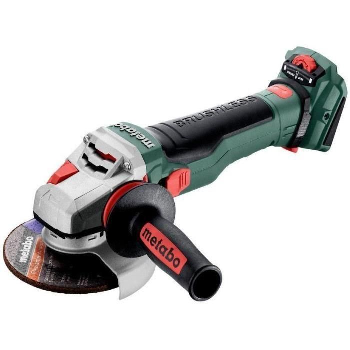 Amoladora angular a batería - METABO - WVB 18 LTX BL 15-125 Quick - 18 V - MetaBOX 165 L Amoladora angular a batería - METABO - WVB 18 LTX BL 15-125 Quick - 18 V - MetaBOX 165 L