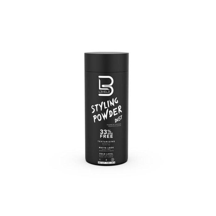 L3V3L 3 Polvo Estilizador de Cabello Fuerza 3, Mate, con Volumen y Textura para Hombre y Mujer 30g