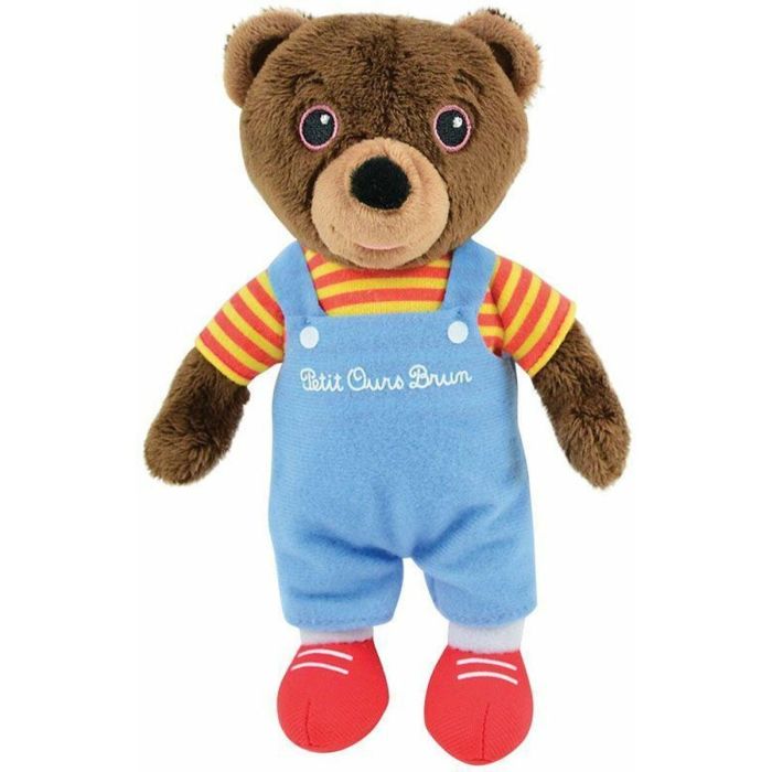 Fun House Vajilla OSO MARRÓN - Plato llano Ø 22 cm, 2 platos hondos Ø 16 cm, 2 vasos 220 ml y peluche 18 cm - FUN3524550066165 1