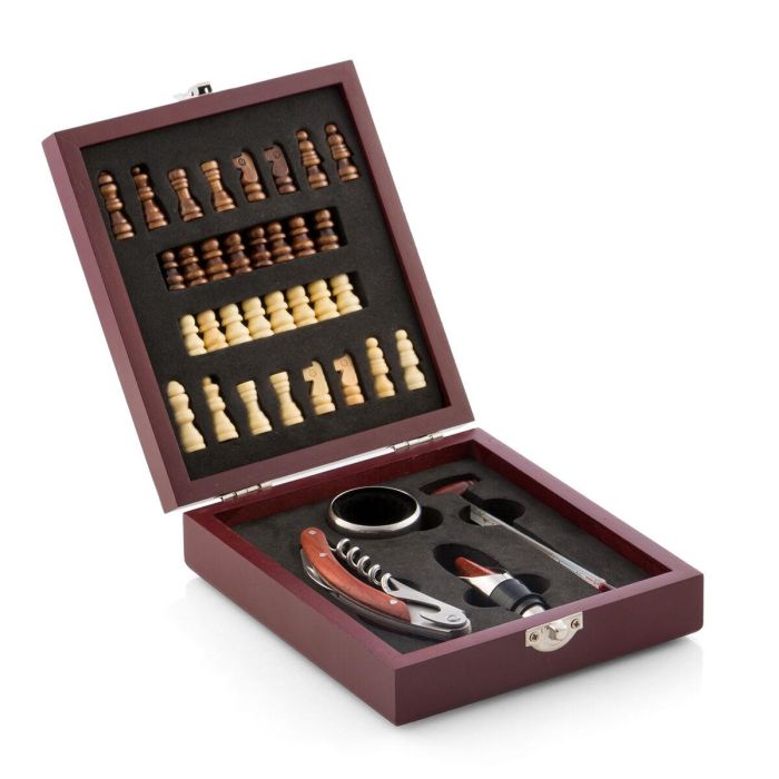 Set de Accesorios para Vino y Ajedrez InnovaGoods 37 Piezas 3 Set de Accesorios para Vino y Ajedrez InnovaGoods 37 Piezas 3