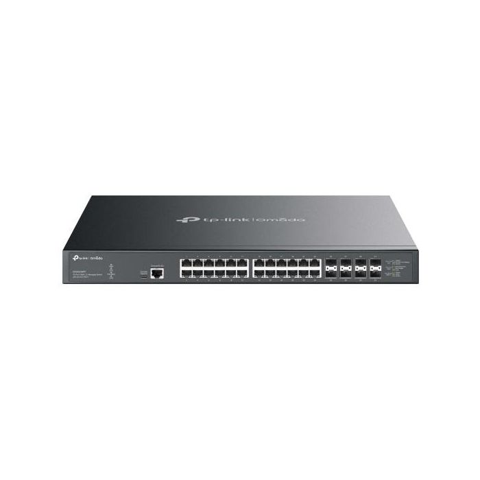 TP-LINK SX3832MPP Switch Gestionado L2+ 10G Ethernet 24 Puertos PoE Montaje en Rack DIN Rail Negro