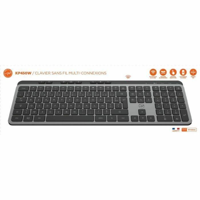 Teclado Mobility Lab KP450W Negro Gris 7