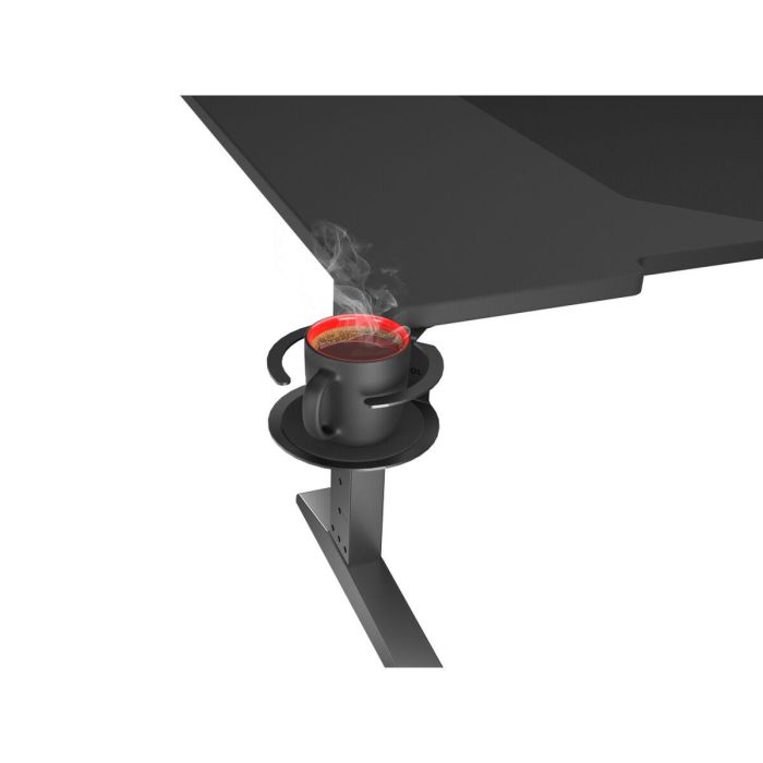GENESIS NDS-2249 Holm Modular 140 Escritorio Gaming Altura Ajustable, Negro, con Soporte Bebida/Auriculares y LED RGB 11 GENESIS NDS-2249 Holm Modular 140 Escritorio Gaming Altura Ajustable, Negro, con Soporte Bebida/Auriculares y LED RGB 11