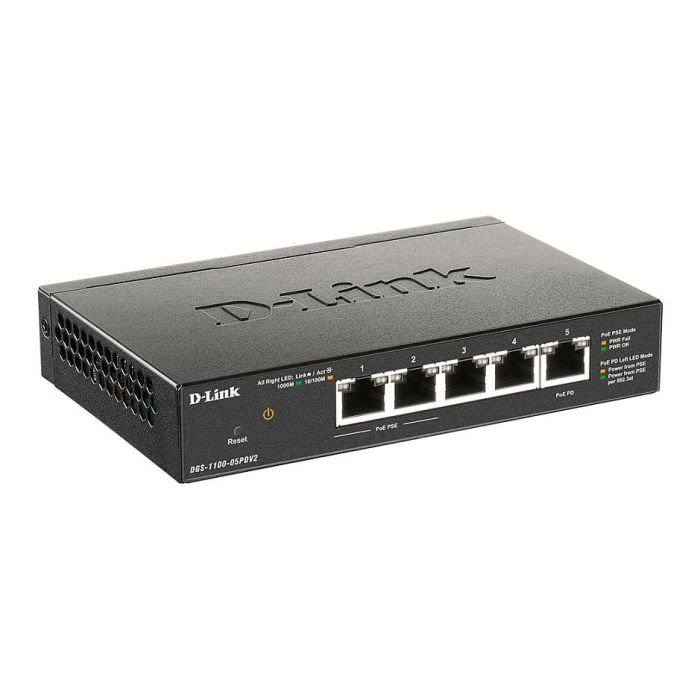 Dlink Switch Gestionable DGS-1100-05PDV2 5 Puertos Gigabit Ethernet RJ-45 PoE 2