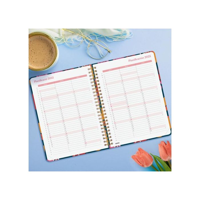 Finocam Agenda Anual You Espiral E10-155x212 mm Svh Tulip 2025 3