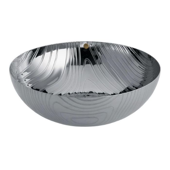 Alessi PU06/21 VENEER CUENCO A.INOX 18/10 21cm Bol de acero inoxidable decorado