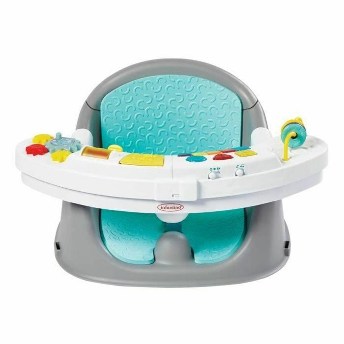 Infantino Asiento de Actividad y Booster 3 en 1 Music & Lights Discovery para Bebés con Tablero Electrónico y Arnés de Seguridad 3 Puntos Infantino Asiento de Actividad y Booster 3 en 1 Music & Lights Discovery para Bebés con Tablero Electrónico y Arnés de Seguridad 3 Puntos