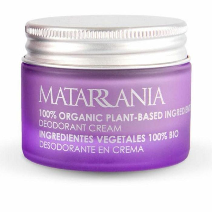 Matarrania Desodorante en Crema BIO Limón y Tomillo, Sin Bicarbonato, Vegano, para Piel Sensible y Todo Tipo de Pieles 30 ml Matarrania Desodorante en Crema BIO Limón y Tomillo, Sin Bicarbonato, Vegano, para Piel Sensible y Todo Tipo de Pieles 30 ml