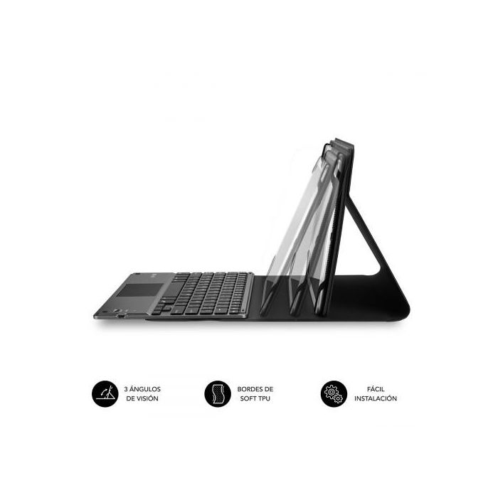 SUBBLIM Funda con Teclado Bluetooth Touchpad KeyTab Pro 9,6" a 10,8" TOUCHPAD Negra 3 SUBBLIM Funda con Teclado Bluetooth Touchpad KeyTab Pro 9,6" a 10,8" TOUCHPAD Negra 3