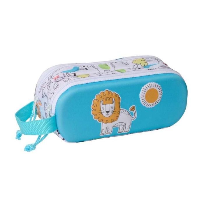 Bolso Escolar Portatodo Safta Doble 3D Mochilas 3D Safta Lion 80x210x60 mm Bolso Escolar Portatodo Safta Doble 3D Mochilas 3D Safta Lion 80x210x60 mm