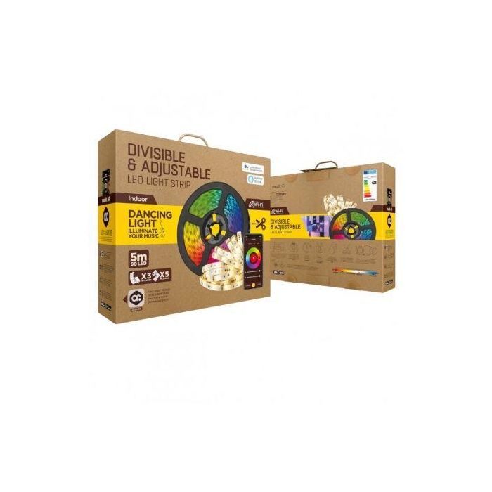 Tiras LED Muvit MIOLST002 5 m Negro Multicolor Dorado F 4