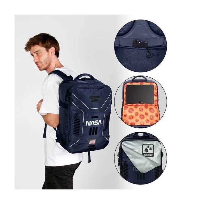 Karactermania Mochila NASA Spaceship 33 x 23 x 47 cm, Gran Capacidad, Ligera e Impermeable, Compartimento Portátil Hasta 17", Bolsillo Frontal Impermeable, Espalda Acolchada 8 Karactermania Mochila NASA Spaceship 33 x 23 x 47 cm, Gran Capacidad, Ligera e Impermeable, Compartimento Portátil Hasta 17", Bolsillo Frontal Impermeable, Espalda Acolchada 8