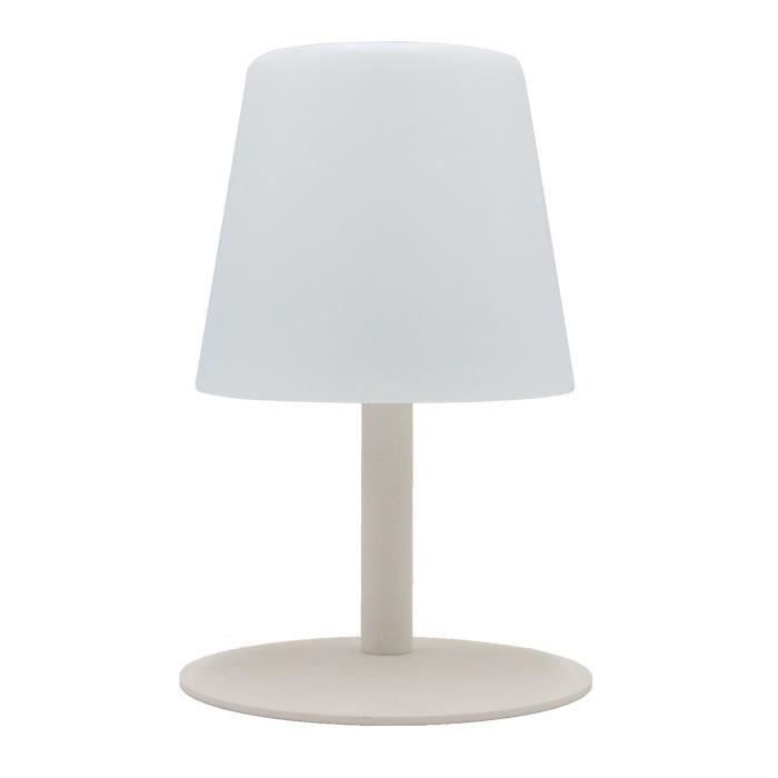 STANDY MINI CREAM Lámpara de mesa inalámbrica con base de acero crema - base LED blanco cálido / blanco frío STANDY MINI CREAM Lámpara de mesa inalámbrica con base de acero crema - base LED blanco cálido / blanco frío