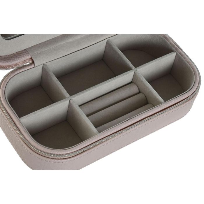 Caja-Joyero Home ESPRIT Rosa claro 18,5 x 10 x 5 cm 2 Caja-Joyero Home ESPRIT Rosa claro 18,5 x 10 x 5 cm 2