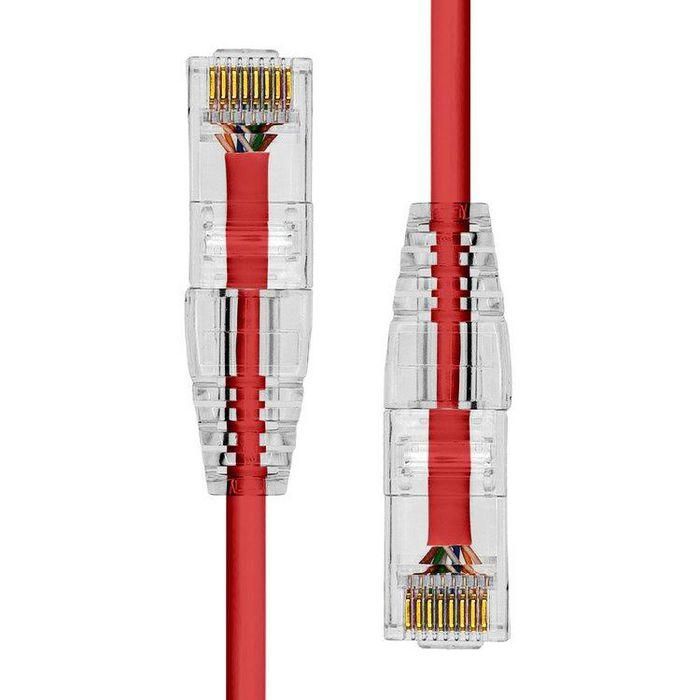 ProXtend Cable Ethernet CAT6 U/UTP CU LSZH Ultra Slim Red, Cobre Puro, Baja Emisión de Humo, 5m 1