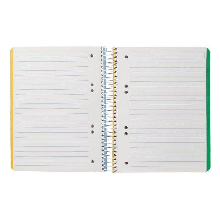 Cuaderno Espiral Liderpapel A5 Micro Witty Tapa Dura 120H 90 gr Horizontal 8 mm 5 Bandas 6 Taladros Colores Surtidos 7