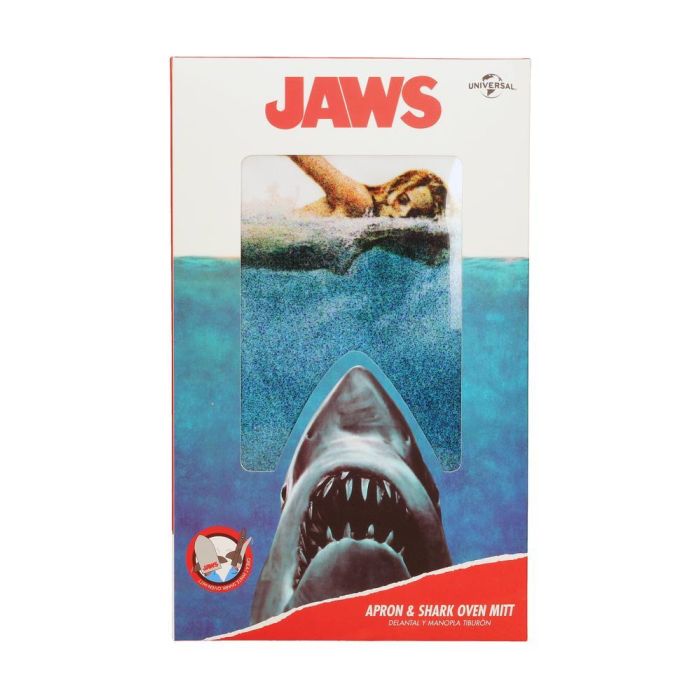 Sd toys Delantal Tiburón Jaws Poster Original Cine Culto Poliéster Talla Única Para Adultos Packaging Cartón 1 Sd toys Delantal Tiburón Jaws Poster Original Cine Culto Poliéster Talla Única Para Adultos Packaging Cartón 1