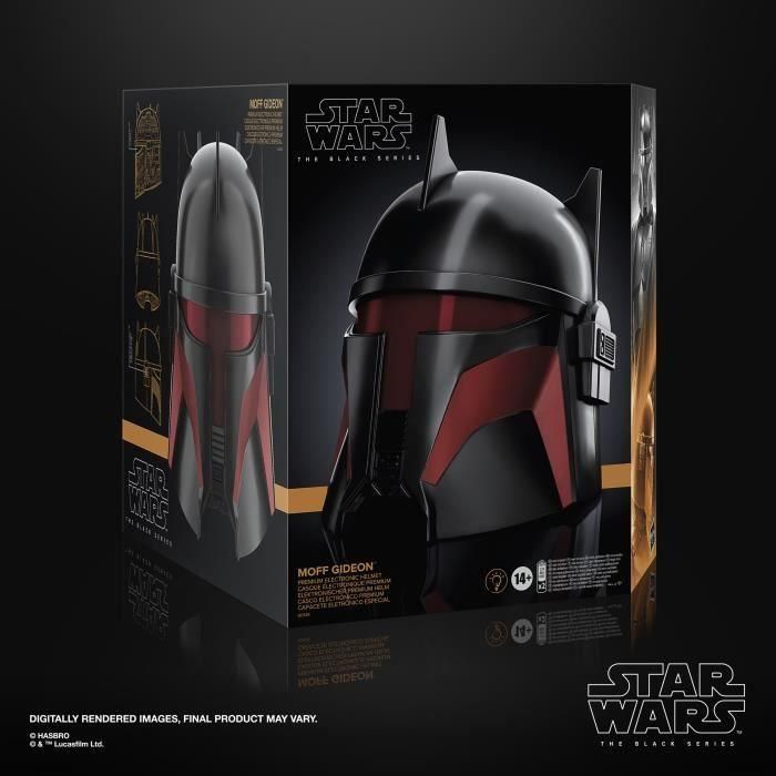 Casco electrónico premium Moff Gideon, con LED avanzados, artículo de cosplay, a partir de 14 años, Star Wars The Black Series 5 Casco electrónico premium Moff Gideon, con LED avanzados, artículo de cosplay, a partir de 14 años, Star Wars The Black Series 5