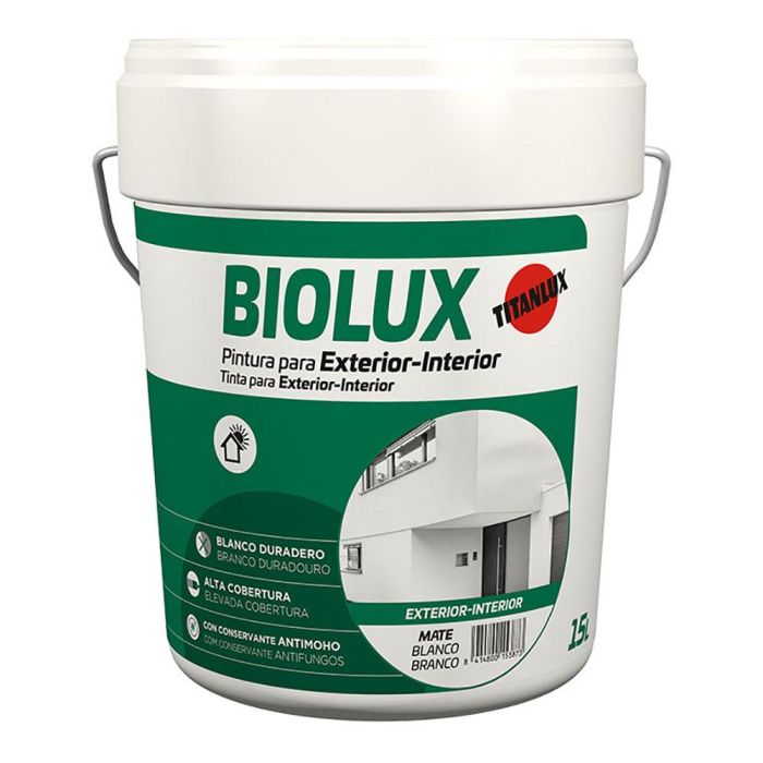 Pintura plastica biolux mate 4 l interior y exterior a62000804