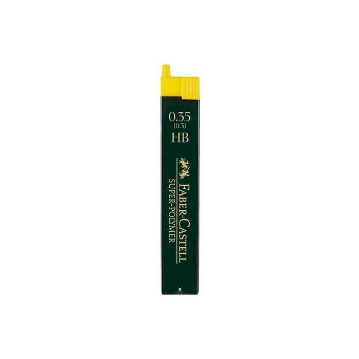 Faber Castell Minas Super-Polymer Grafito 0,3 mm HB Estuche 12 Unidades (12 Unidades)