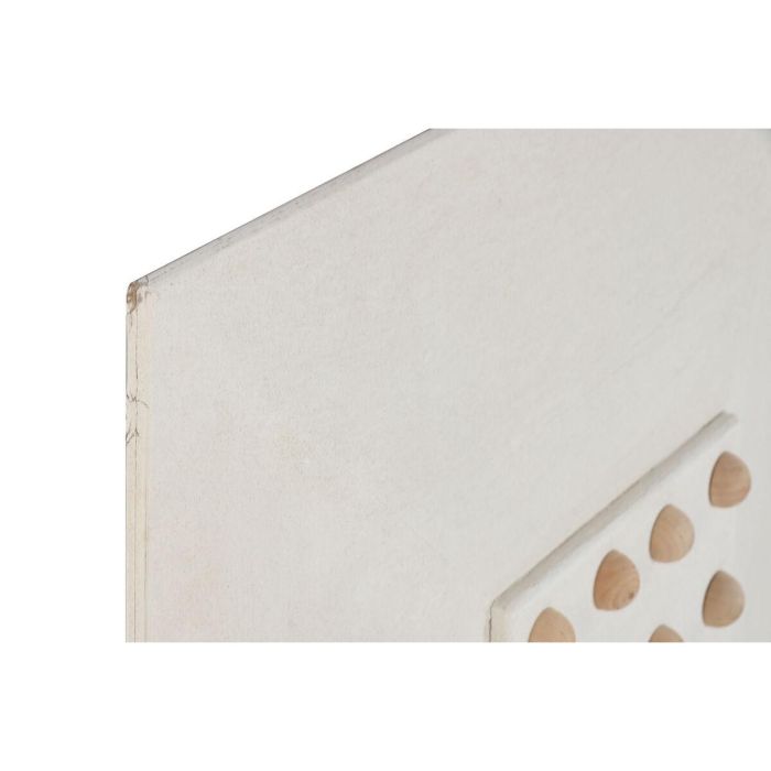 DKD Home Decor Decoración Pared Scandi Blanco Natural 80x80x6 cm Bolitas de MDF y Abeto 3 DKD Home Decor Decoración Pared Scandi Blanco Natural 80x80x6 cm Bolitas de MDF y Abeto 3