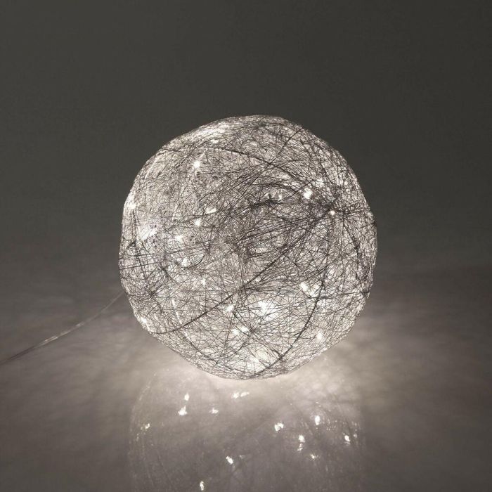 Bola de Navidad Versa Seda Hierro Ø 15 cm 3