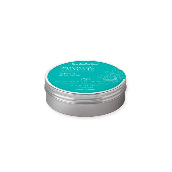 ESENTIAL AROMS Manteca de Karité Calmante con Caléndula y Espino Amarillo para Pieles Sensibles 100g
