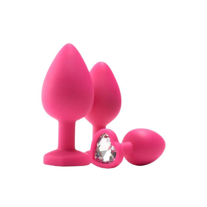 Plug Anal Dream Toys Flirts Rosa 3 Piezas 9